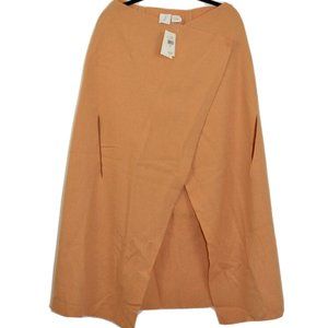 Vintage NWT M_A_G 100% wool Mustard Brown Bisque Cloak Cape 1940 s? sz M